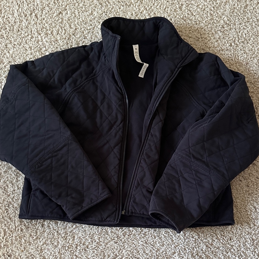 Lululemon Athletica Black Quilted Jacket
